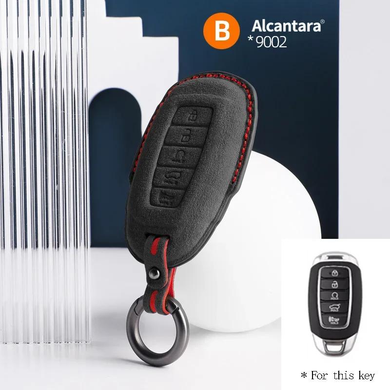 

Interior Mouldings For Hyundai i30 Tucson KONA Encino Solaris Azera Grandeur Ig Accent Santa Fe Palisade Car Key Case Suede Shel