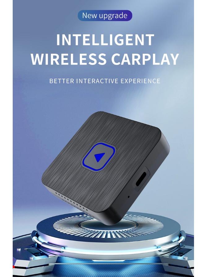 2025 Cross-Border 2-in-1 Wireless CarPlay & Android Auto Adapter