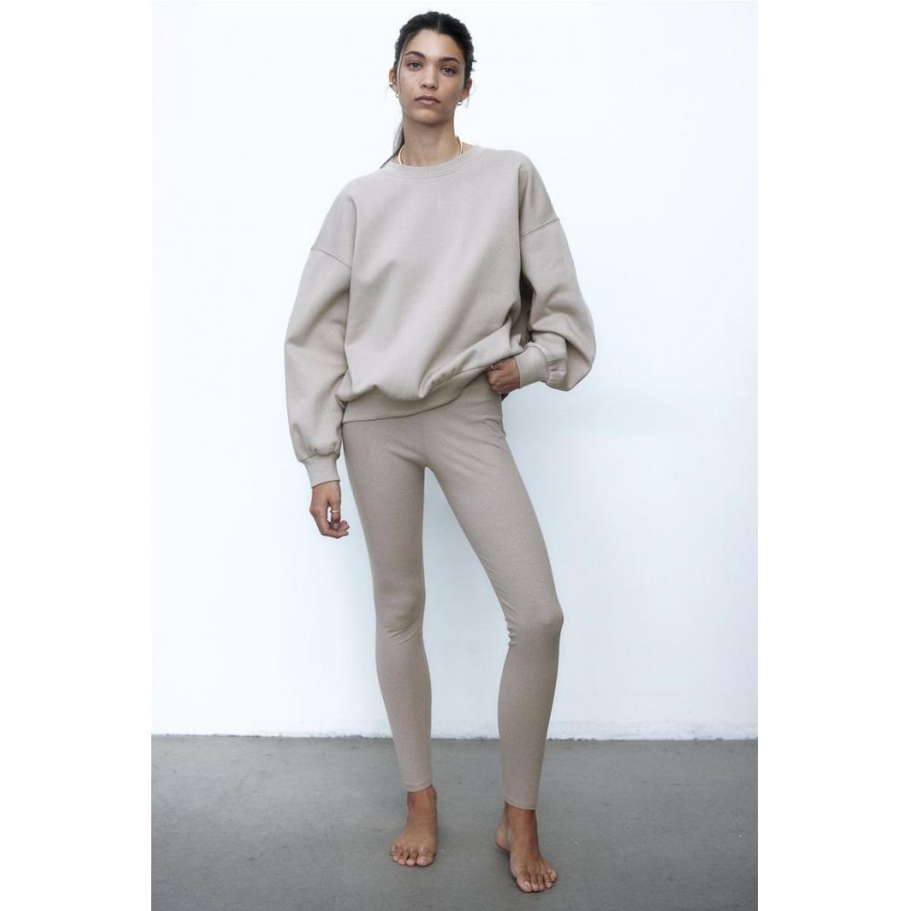 

Леггинсы HM с высокой талией Светло-серые