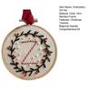 Yousheng DIY Ornamento de Natal Bordado Kit de Artesanato de Iniciais Bordadas Mini Kit de Bordado de Natal para Iniciantes Decoração para Árvore de Natal