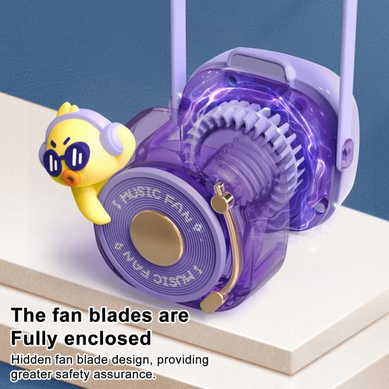 Kleiner Lüfter Cartoon Ente Hase Bär Element Kamera Design Hängeventilator Mehrstufige Windregelung Geräuscharmer Motor Kühlung
