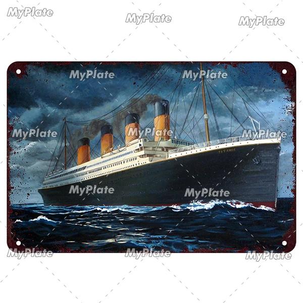 [MaPalte] Vintage Klassischer Film Titanic Metallschild Blechschild Café Dekoration Plakette Heim Wanddeko Barschild Heimdeko Poster
