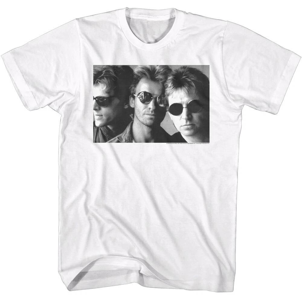 The Police Brittish Rock Band Black & White Shades Photo Men s T Shirt Music 3XL