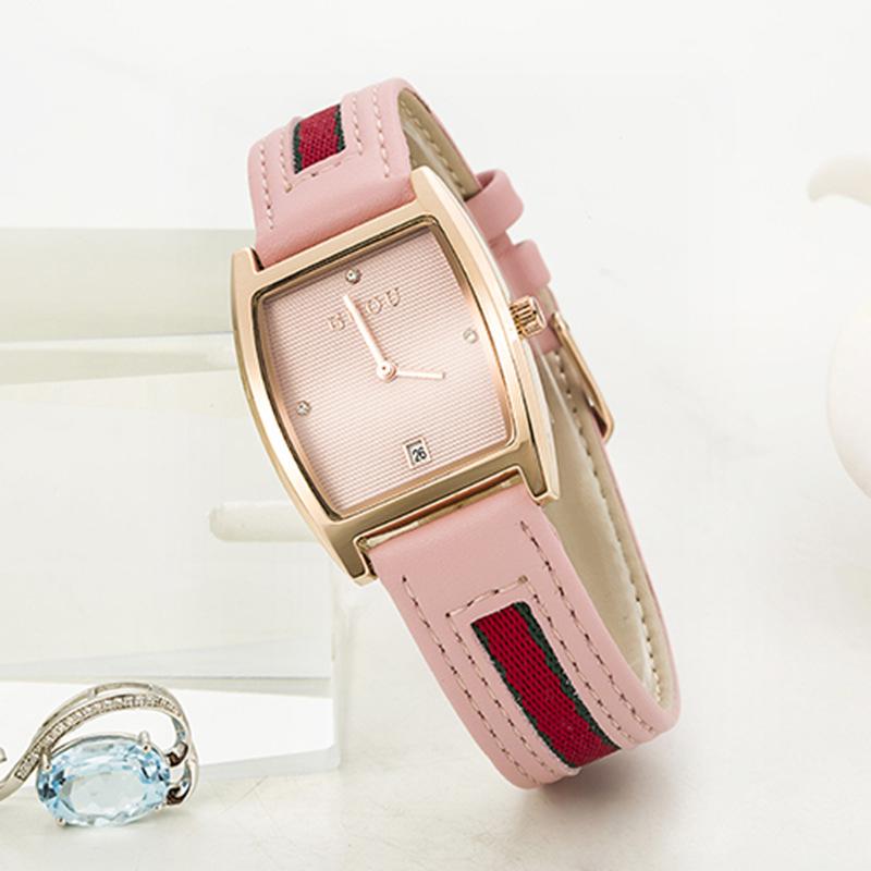 

Часы женские поясные ленточные модные трендовые женские часы бочкообразного типа повседневные студенческие водонепроницаемые календарные