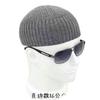 Melon hat European and American style knitted hat men's autumn and winter solid color pullover hat women's warm wool hat cold hat windproof versatile