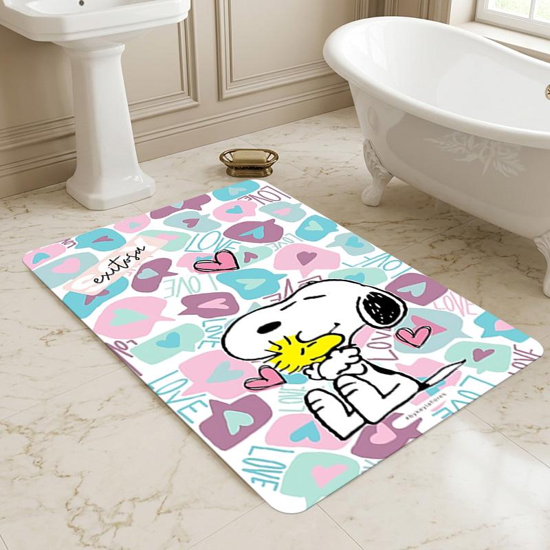 Snoopy Love Living Room Nonslip Area Rug Soft Carpet For Bedroom Game Playroom Sofa Office Home Decor Doormat Christmas Gift C926802