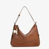 Large Capacity Bag, Women's Retro High-end Texture Design, Vegetable Tanned Crossbody Bag, Underarm Dumpling Bag