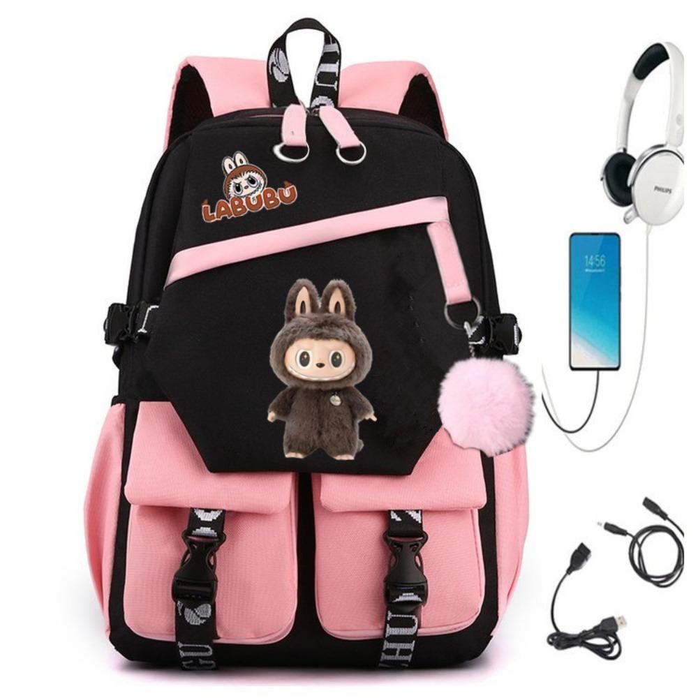 Teen Student Schoolbag Cartoon Backpack Leisure Travel Computer Bag