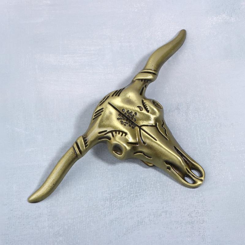 

Retro Western Cowboy Bull Head Belt Buckle Zinc Alloy Durable Fashion Accessory for Jeans Parties