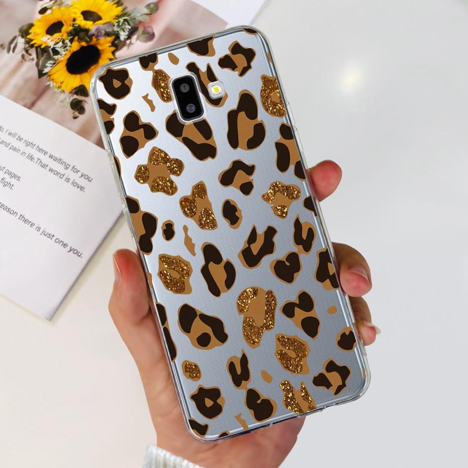 For Samsung Galaxy J6 Plus Case Samsung J6 2018 J 6 J6Plus J610F J600F Elegant Printing Soft Silicone TPU Clear Phone Back Cover