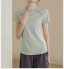 Women's Quick-Dry Short-Sleeve Yoga T-Shirt - Slim Fit, Breathable & Lightweight for Running