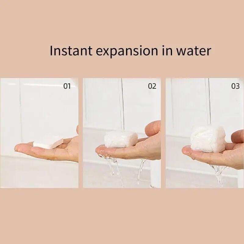 Portable Compressed Towel Tablets, Compressed Towel Tablet Portable Face, Disposable Compressed Towel for Home, Travel