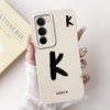 For Realme C71 2025 Case RMX5303 Cover Cute Lucky Initial Letters Soft Silicone Lens Protective Covers For RealmeC71 C 71 Bumper