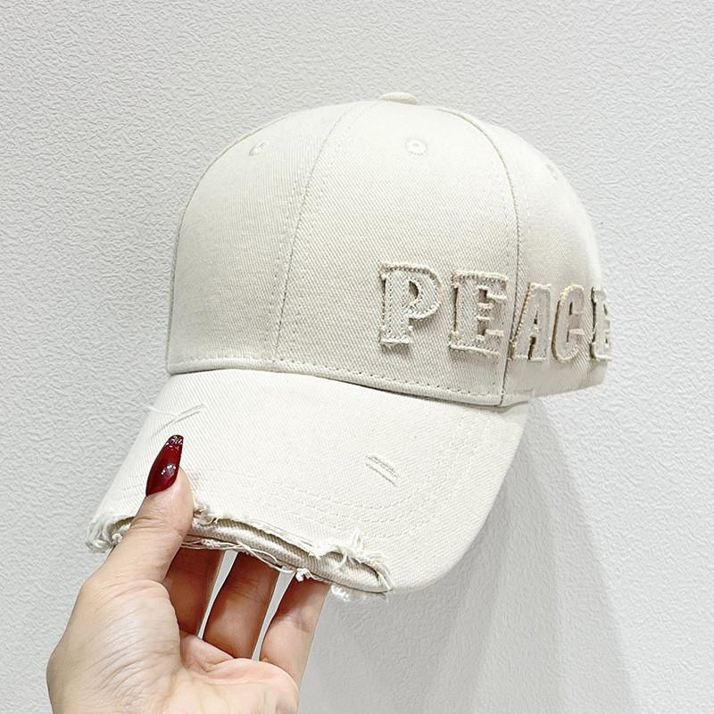 Baseball Cap Men Women Autumn Cotton Embroidered Letter Sun Hat For Casual Sun Protection