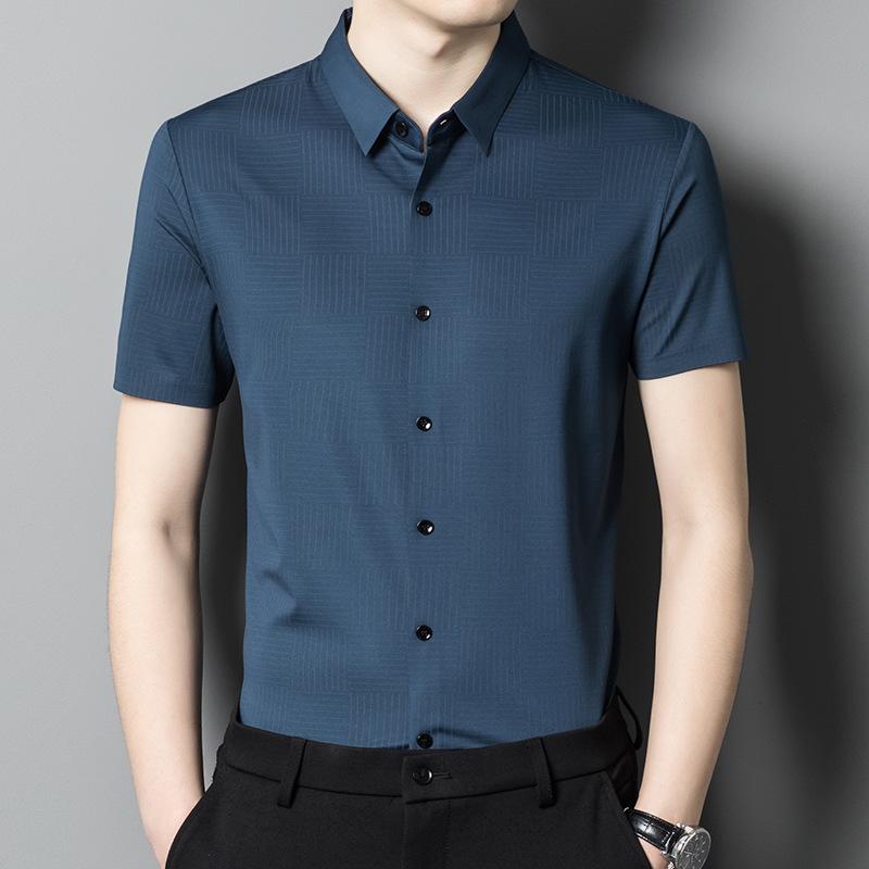 Мужская летняя рубашка с коротким рукавом — фото 3