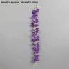 10PCS Multicolor Wisteria Artificial Flower Silk Petals Rattan Vine Wreath Ceiling Hanging Silk Flowers String Party Supplies