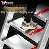 Bububu Heavy-Duty Aluminum Folding Ladder with Handrail