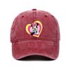 Retro Washed Mickey Mouse Print Baseball Cap Men Women Vintage Kpop Snapback Cap Adjustable Breathable Trucker Hat Sunscreen Hat
