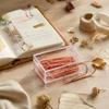 Decorative Metal Clips 10PCS Rose Gold Paper Clips, Cartoon Shape Stationery Gifts for Office Workers Bookmarks, Creative Documents Organizers