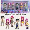 6pcs/set Anime Kpop Devil Hunter Figure Model Toy Rumi Zoey Mira Desk Decoration Collection Figures Model Toy For Kid Gift