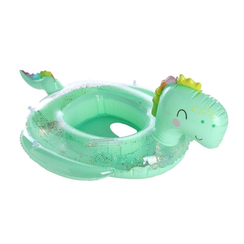 Inflatable Pool Tubes Pool Floats Dinosaur Swimming Rings for Kids Toddlers Beach Summer Water Float Party Outdoor