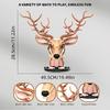 Wooden Deer Model Building Blocks MOC Creative Technical Assembly Bricks Nature Themed Desktop Decor Xmas Birthday Gift