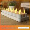 12-Pack Rechargeable LED Simulation Candle Lights for Buddha Offerings and Wedding Decorations
