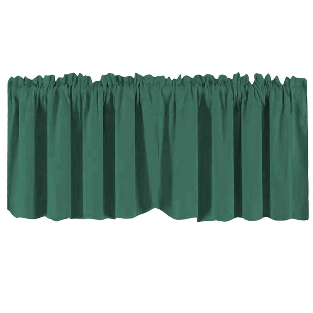 Solid Rod Pocket Window Polyester Fabric Window for Kitchen Bedroom Living Room Office Decor