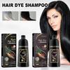 Black Hair Dye Shampoo 3 In 1 Champu Para Canas for Gray Coverage, Black Pure Nature_i*