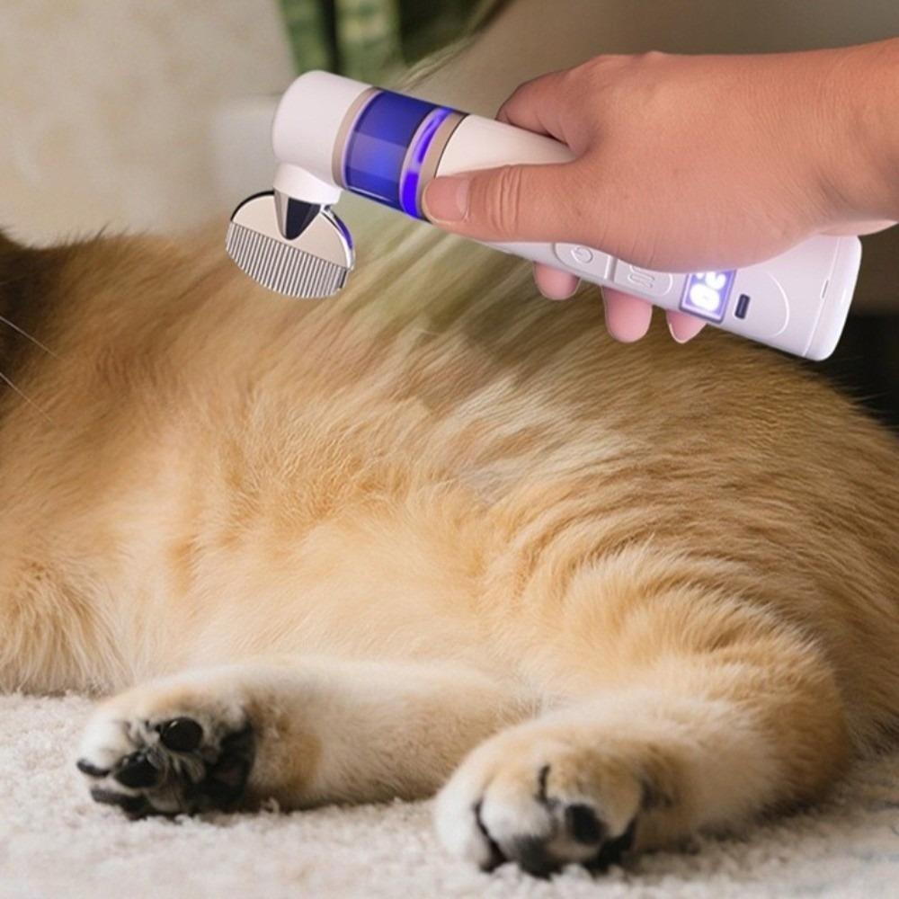 USB Rechargeable Dog Hair Clippers 2-In-1 Pet Grooming Clipper Electric Pet Lice Remover  Home Use