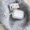 Semi-transparent bow for AirPods pro1 generation bluetooth headset case apple 1/1 generation wavy protective cover