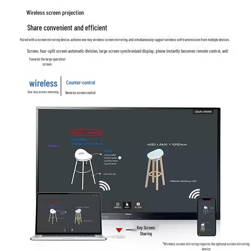HISENSE 65MR3E PRO 65-inch Interactive Flat Panel (CN Version)