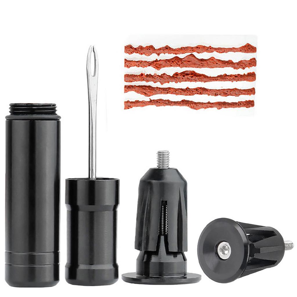Bike Tubeless Tyre Repair Kits with Rubber Strips Bicycles Tire Maintenance Tool for Repair Tires Fix Flat Puncture