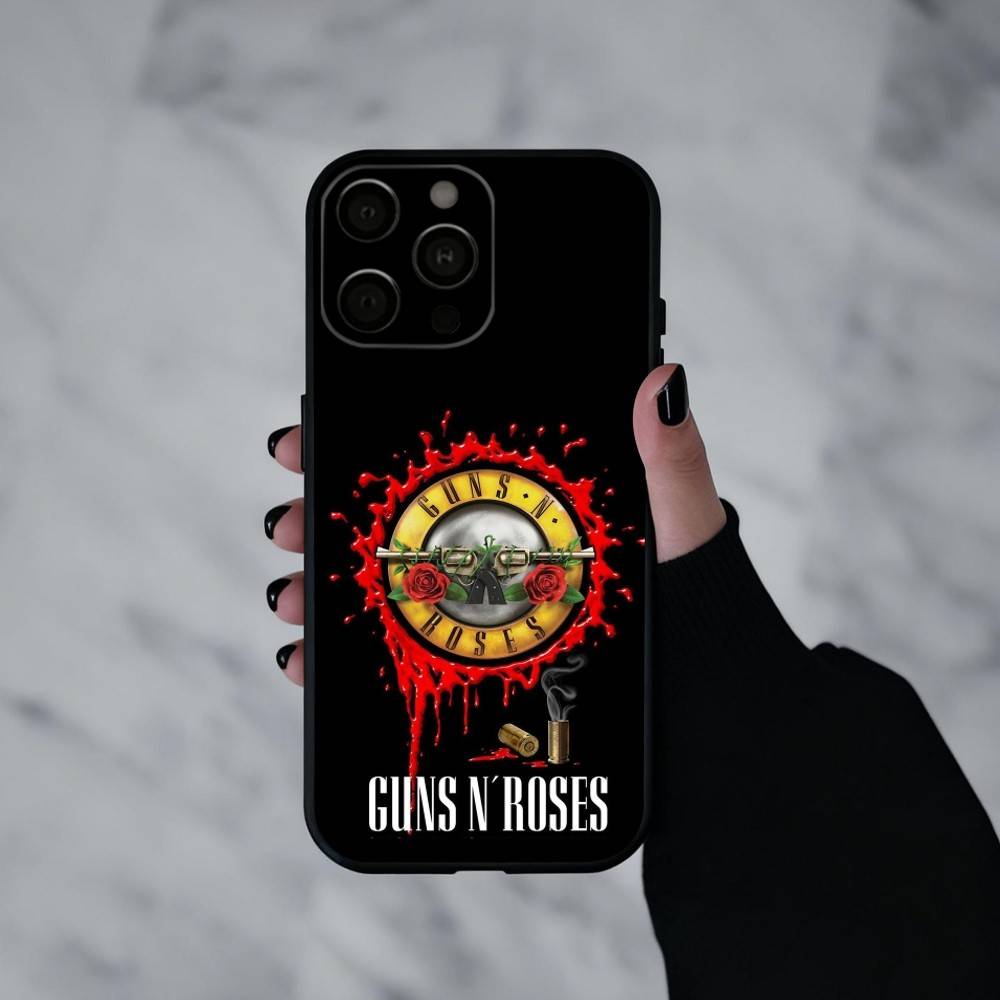 Band G-Guns-S N R-Roses  Phone Case Silicone Soft For IPhone 17pro 16 15 14 13 12 11 X XR Plus Pro Max Plus