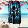 Name Custom Carolina Panthers Print Beach Towel, Large Soft Quick Dry Towel for Beach Camping Swimming