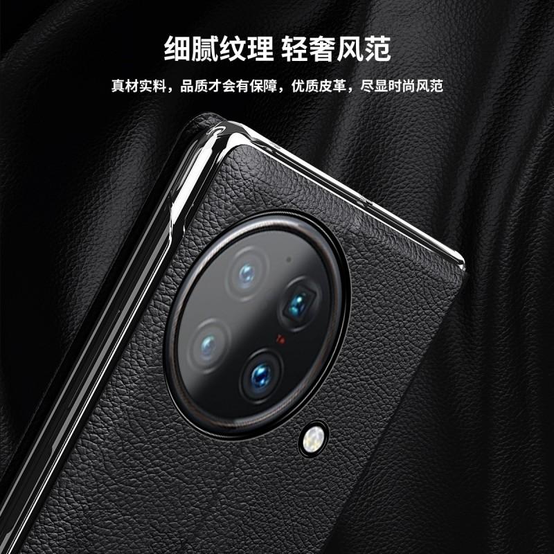 Slim Full-Body Protective Case Vivo X Fold With Side Window Smart Flip Cover Stand Function PC Material Anti-Scratch Drop