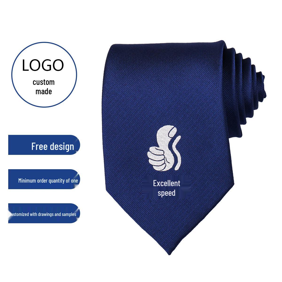 Custom Polyester Silk Tie & Bow Tie with Logo & School/Team Design Jacquard Printing DZ01