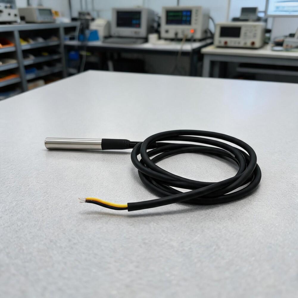 Waterproof 1-Wire For Temperature Sensor with Adjustable 9-12 Bit Resolution for Embedded Systems and Automation
