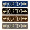Retro Metal Tin Sign Custom Text Wall Art Vintage Home Bar Garage Decor