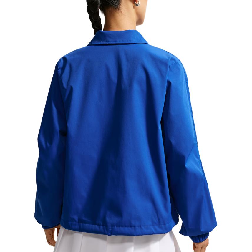 Nike Sportswear Loose Fit Polo Collar Solid Color Single Breasted Long Sleeve Jacket Women Jackets IU1975-417