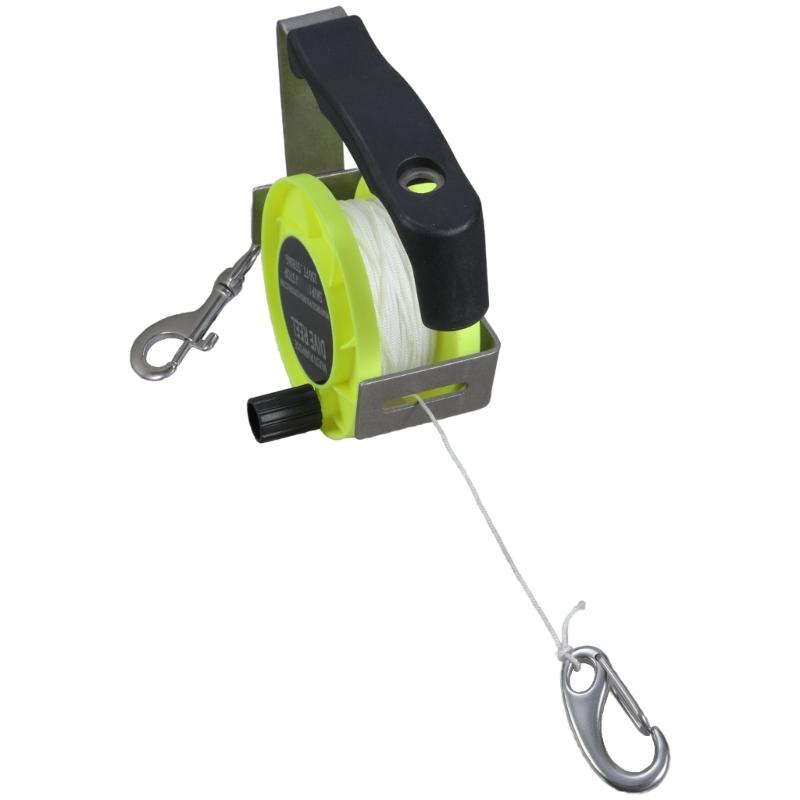 Ergonomic Handle Spool High Strengths Metal Diving Reel Handle Spool for Scubas Diving and Photography жёлтый