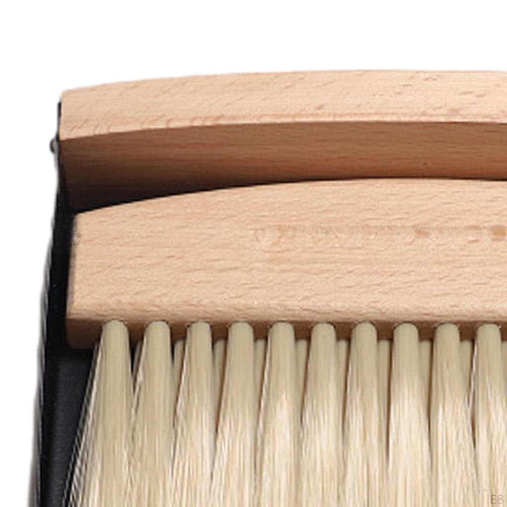 Kompaktowy zestaw miotły i szufelki z drewnianą rączką do sprzątania domu i biura