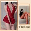 Sexy Lingerie Sexy Lace Uniform Temptation Hollow Open Onesie Women's Hot Pure Desire Pajama Set