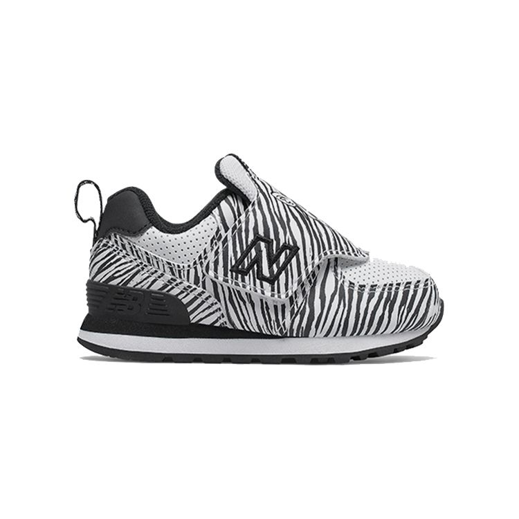 New Balance 574 Series Low Top Running Shoes Zebra Print Baby Sneakers Black White IV574ZOZ