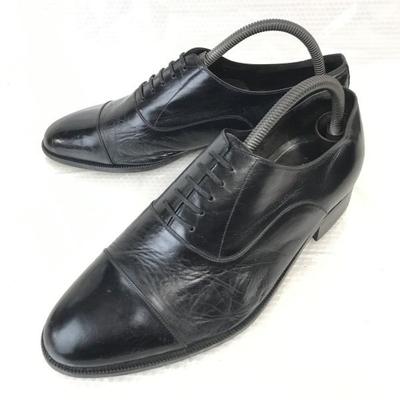Japan PIDO Width Selection Straight Tip Dress Shoes 26cm 4E Black(USED)