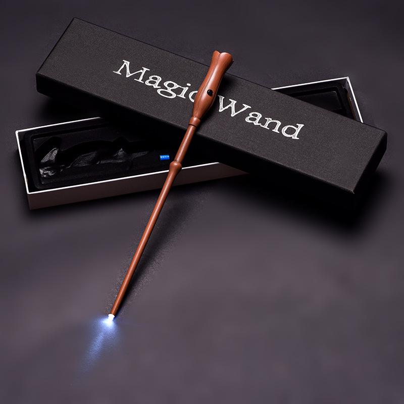 Harry Potter Magic LED Wand Set: Dumbledore & Hermione's Luminous Wands - Perfect Halloween Toy