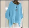 Loose Fit Women's Blouse Irregular Hem Long Sleeve Shirt Lightweight Casual Top with Wide Neckline and Draped Sleeves for Daily Wear