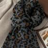 Manufacturer's New Wool Blended Leopard Print Wool Scarf Women's Autumn and Winter Warmth Internet Celebrity Temperament Knitted Scarf