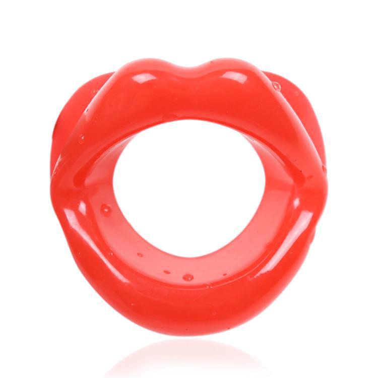Silicone Mouth Gag: Female Mouth-Shaped Adult Training Toy