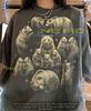 Bear Family Mother And Cubs Wildlife Nature Comfort Colors® Tshirt, Animal Lover Forest Art Spirit Animal Vintage Bootleg Tee